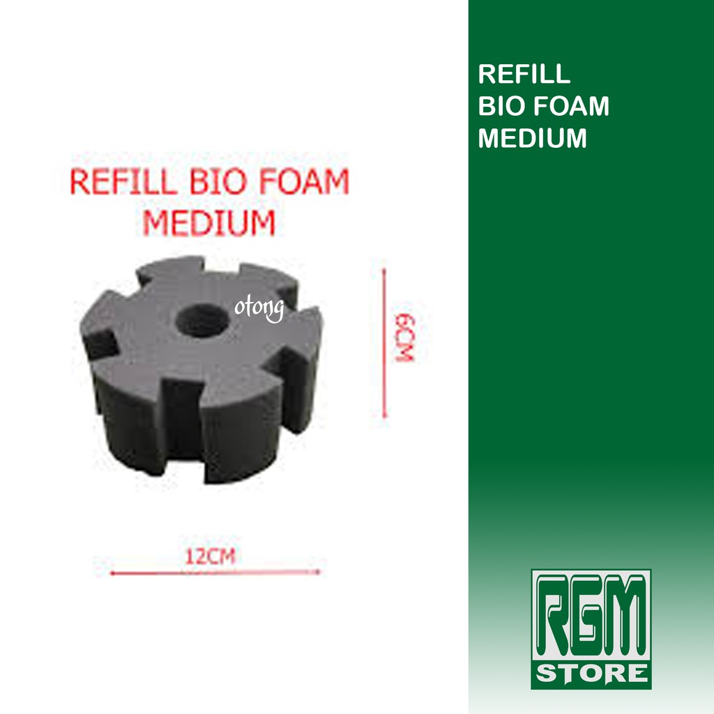 Refill busa biofoam bio foam medium sedang filter aquarium aquascape murah