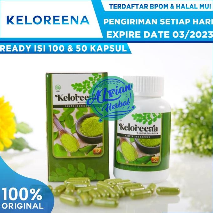 

Sale Keloreena Isi 50 Kapsul Original Asli Obat Ekstrak Daun Kelor Herbal /OBAT HERBAL ASAM URAT/OBAT HERBAL PELANGSING/OBAT HERBAL KOLESTEROL/OBAT HERBAL DIABETES