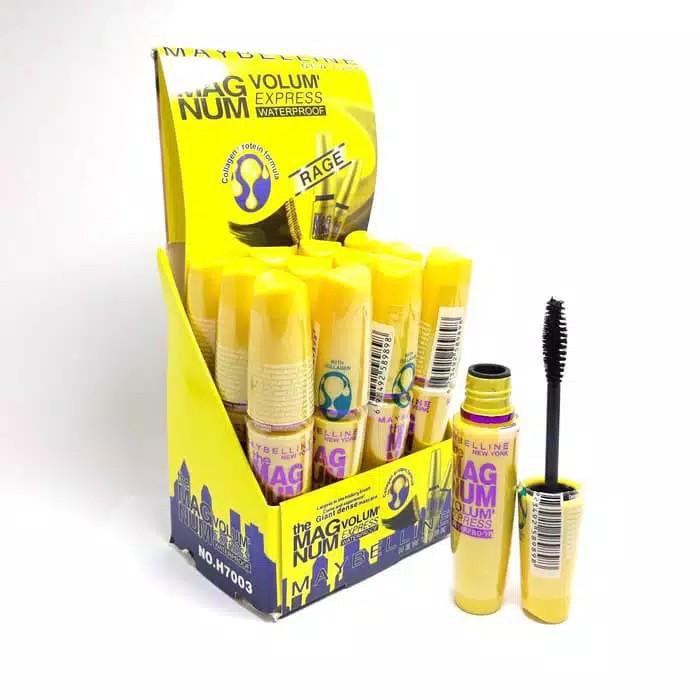 (CYBER) COD MASCARA MAYBELLINE MAGNUM KUNING / MASKARA MAYBELINE MAGNUM VOLUM EXPRESS WATERPROOF