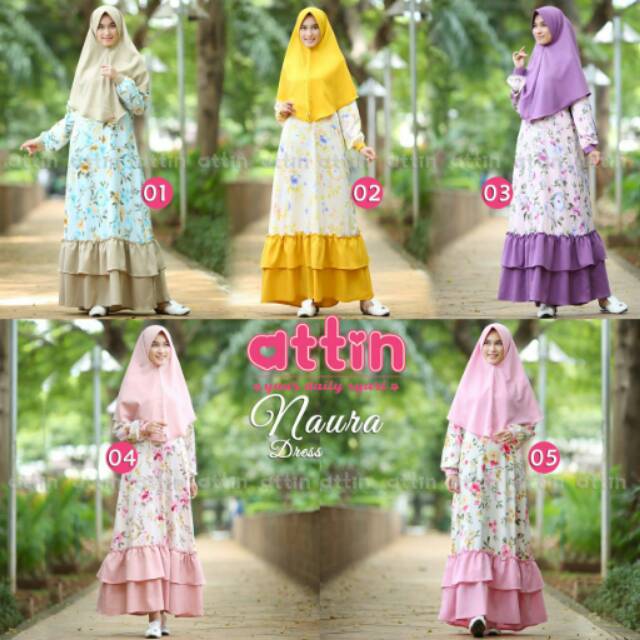 naura attin gamis busui mewah umroh mirip elzatta zoya