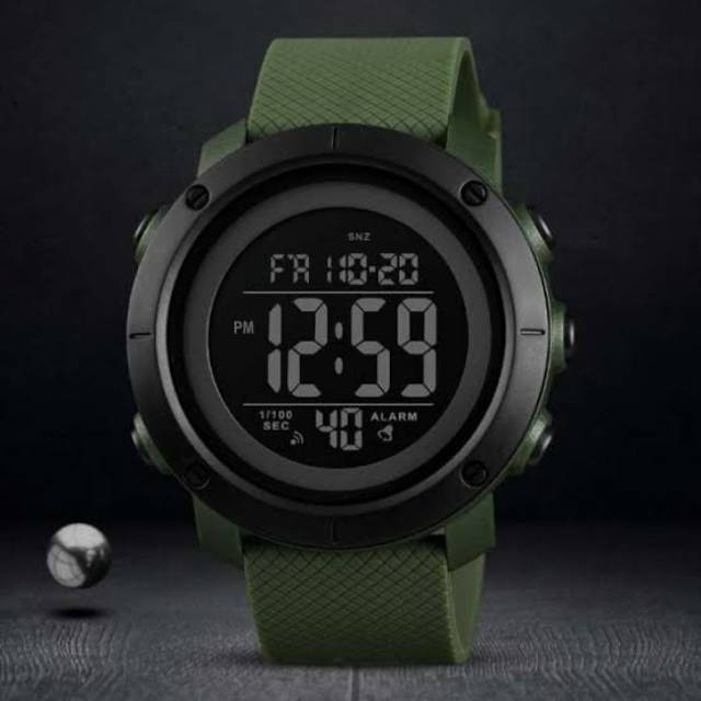 JAM TANGAN SKMEI ORIGINAL 1434 TACTICAL ARMY WATERRESIST
