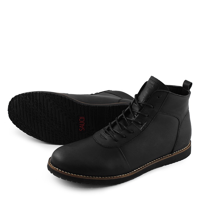 BEST PRODUK SEPATU PRIA SEPATU BOOTS SEPATU KERJA KANTOR KULIT SAPI ASLI SAUQI BRDO