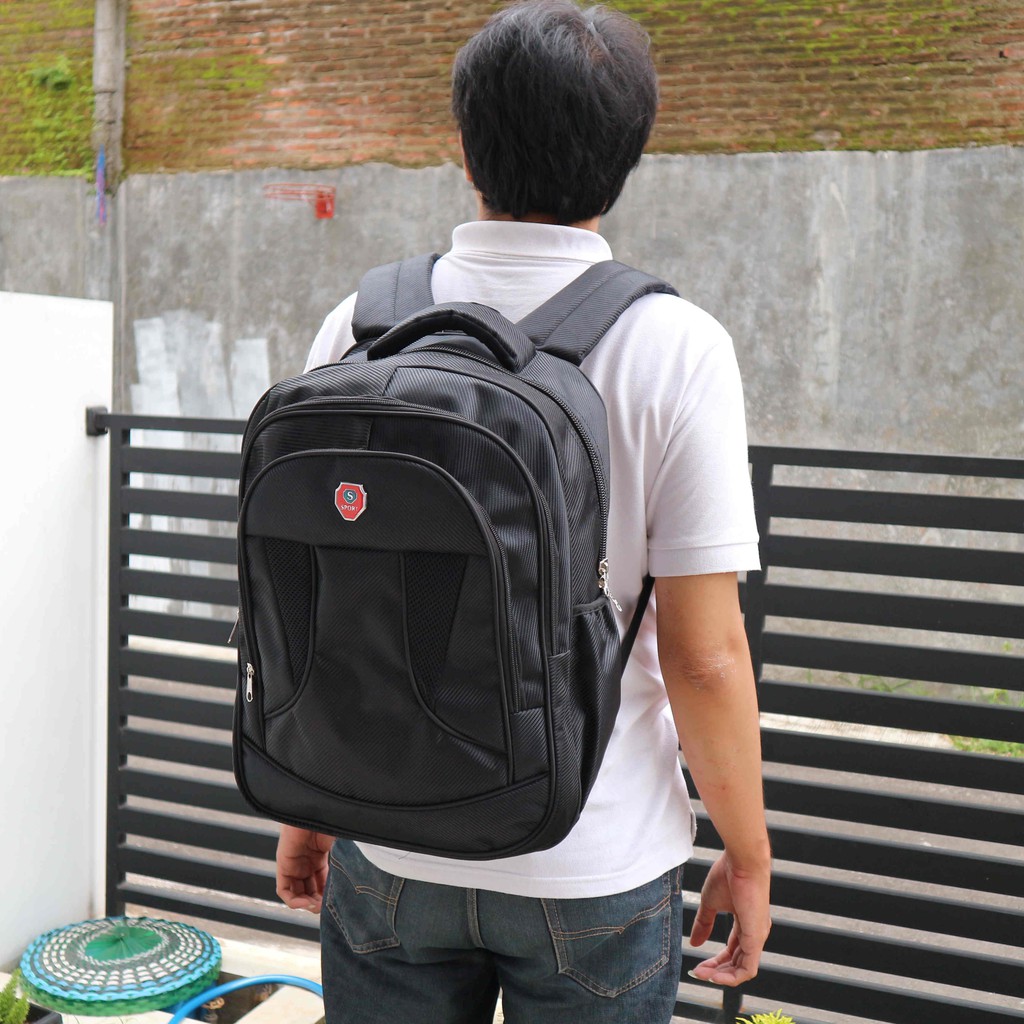 Tas Ransel Sekolah SMP SMA Cewek Cowok Berkualitas Backpack Laptop Kuliah Kerja Murah FREE Raincover