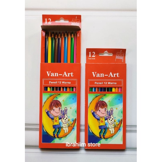 TERMURAH PENSIL WARNA SET ANAK PENSIL WARNA SET MURAH PENSIL WARNA PANJANG VAN-ART