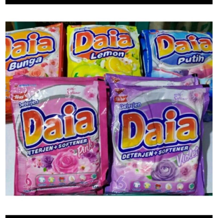 daia detergen putih renceng isi 6