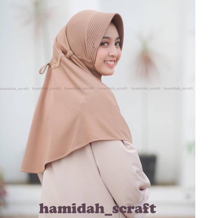 Stock New BERGO SERUT HAMIDAH BERGO NUTUP DADA JILBAB INSTAN JERSY(Hamidah ORI) | Ready Stok | Termu