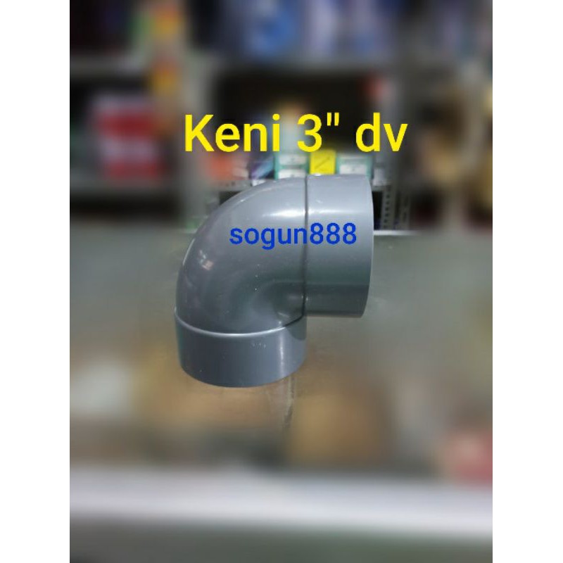 Keni 3 inch pvc. Elbow 3" pvc.