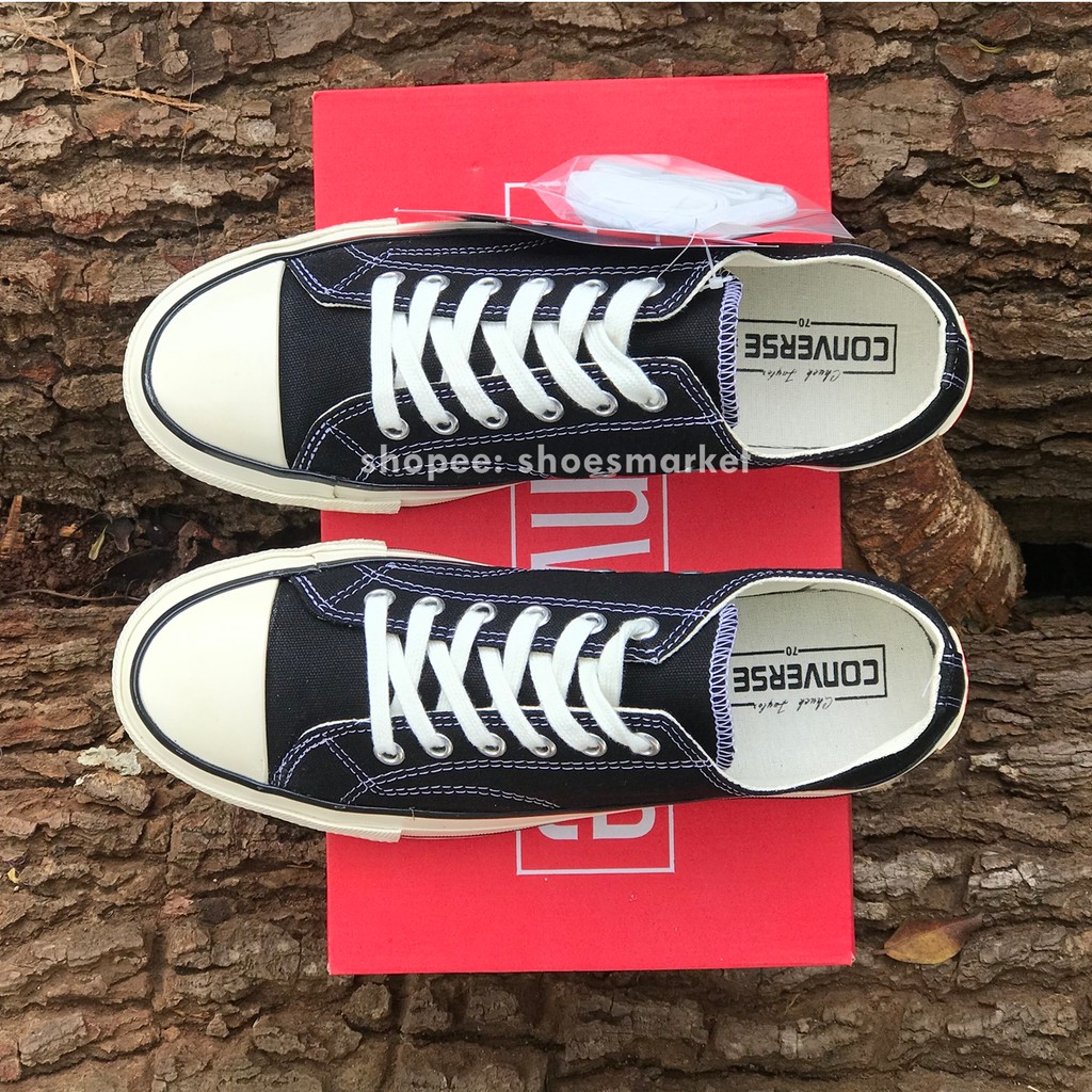 SEPATU CONVERSE 70S LOW X RAINBOW BLACK WHITE ALL STAR CHUCK TAYLOR