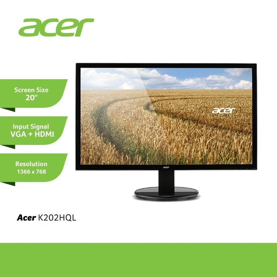 MONITOR LED ACER K202HQL 19.5&quot; 20 INCH