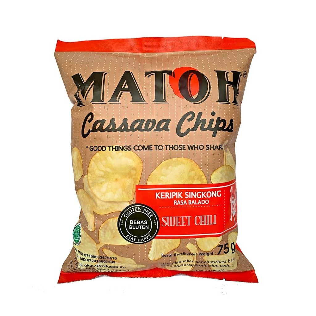 

Keripik Matoh Rasa Balado 75gr - Keripik Singkong - Gluten Free