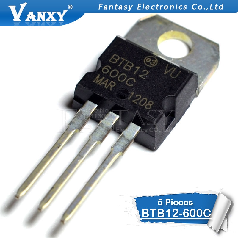 (Ready Stock) 5pcs BTB12-600C TO220 BTB12-600 BTB12 12-600C Triacs 12 Amp 600volt TO-220 Baru original