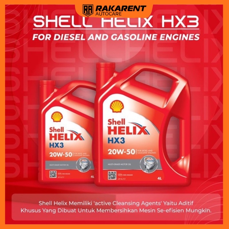 SHELL HELIX HX3 OLI MESIN MOBIL BENSIN DAN DIESEL