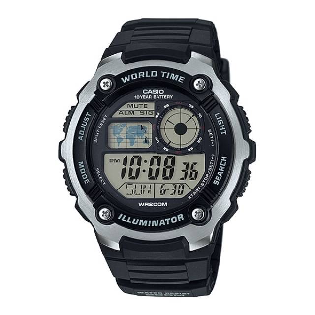 Casio Youth Digital AE-2100W-1A / Casio AE2100W-1A Original & Garansi