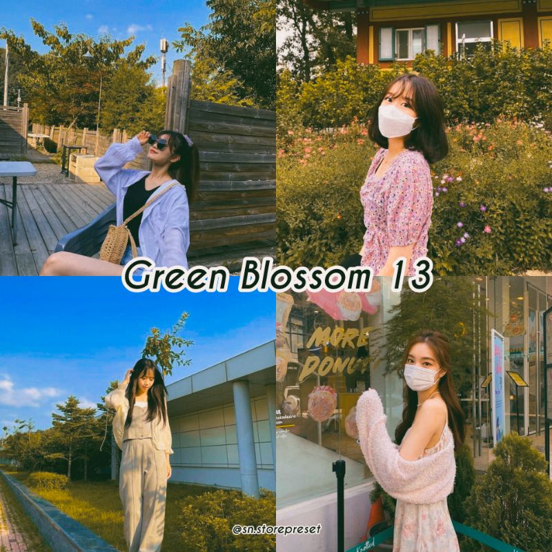 20+ PRESET LIGHTROOM GREEN BLOSSOM SERIES // GREENLIGHT VIBES For IOS &amp; Android