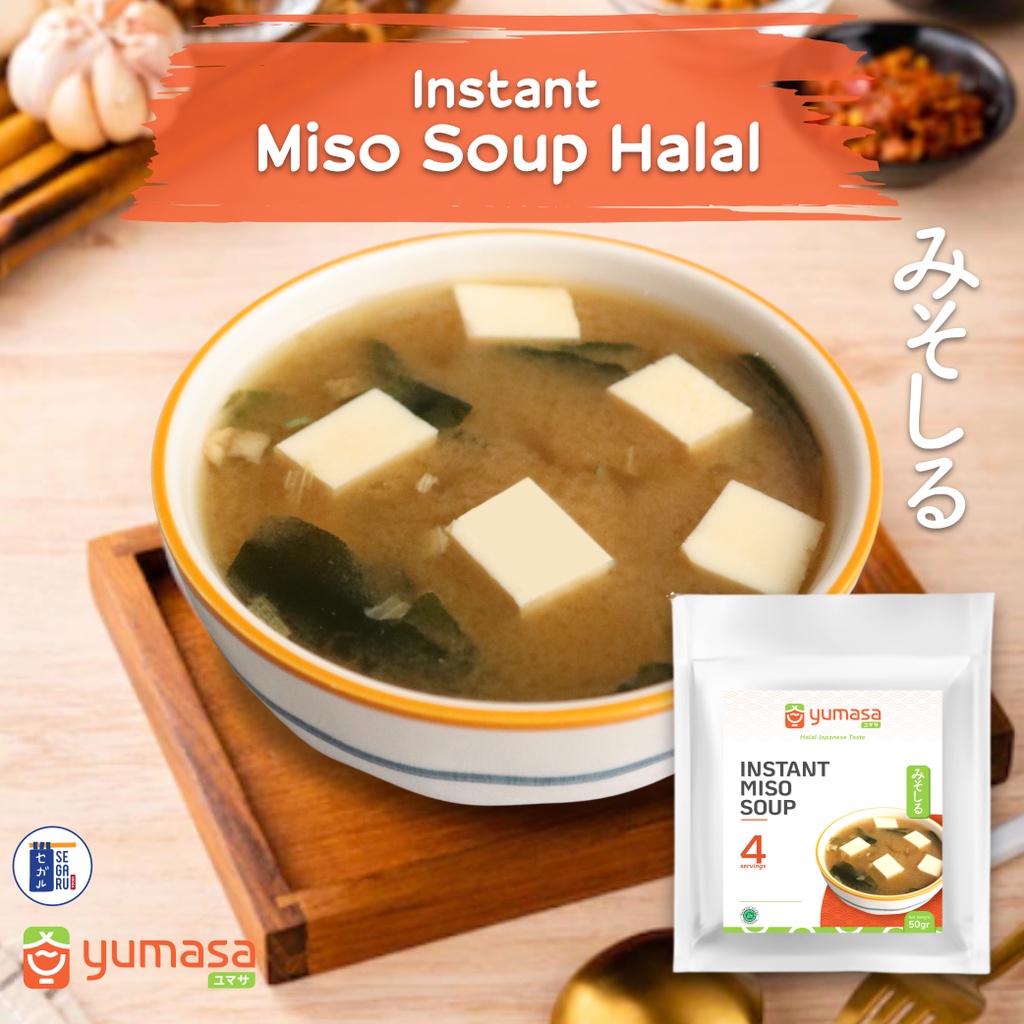 YUMASA Japanese Miso Soup Instant | Sup Miso Jepang Halal 50gr