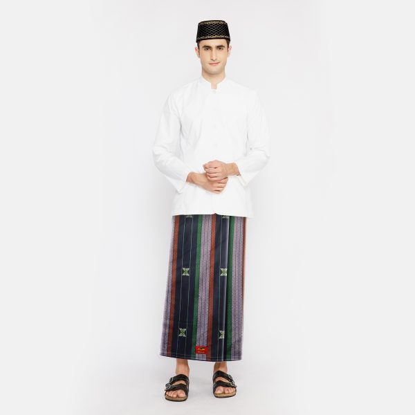Sarung ATLAS Premium 770 Songket Biru Dongker