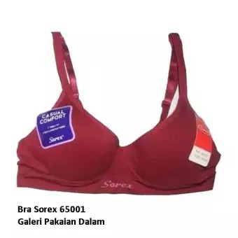 Bh Bra Sorex 65001 (CUP SEDANG) Polos | Bra Busa Tanpa Kawat Termurah