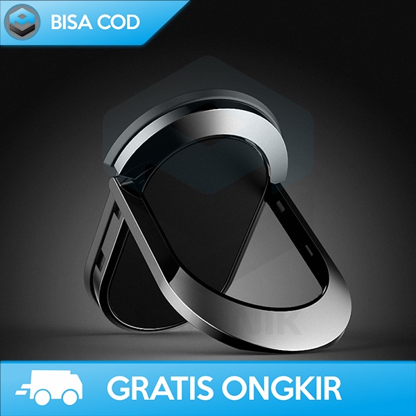 RING SMARTPHONE SPINNER TEMAT JARI HP ELEGAN 360 DERAJAT MAGNETIC ABS