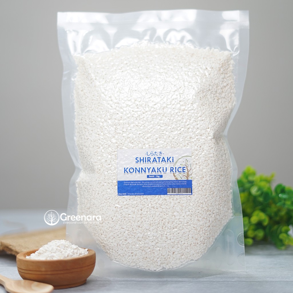 

Alsiha Sehat Alami Organik Beras Shirataki 1Kg / Shirataki Rice Konnyaku Low Carbs