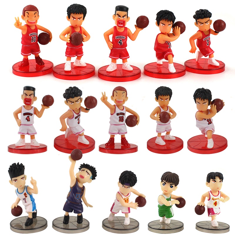 5pcs / Set Action Figure Anime Slam Dunk Sakuragi Hanamichi Untuk Topper Kue