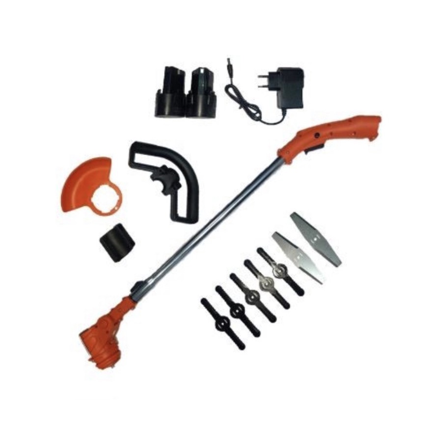 xenon mesin potong rumput baterai trimmer CDGT360W 12Volt 2baterai