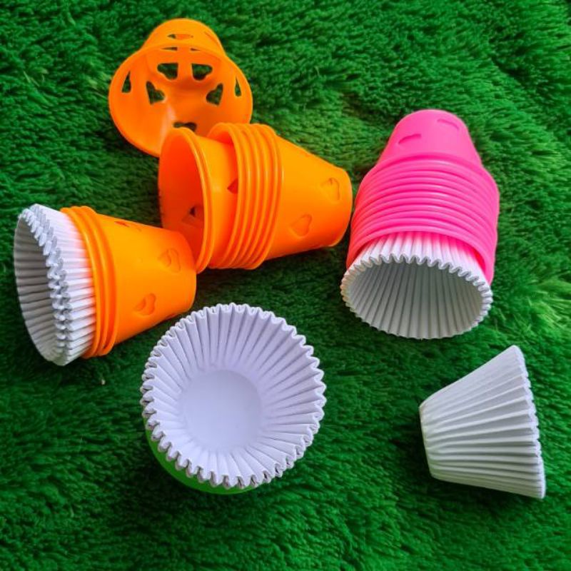 CETAKAN BOLU KUKUS PLASTIK + KERTAS KUE