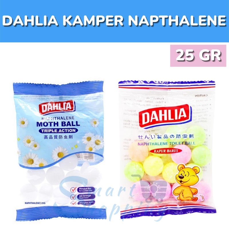 DAHLIA KAMPER NAPTHALENE 25 GR / KAMPER LEMARI / PEWANGI TOILET / KAMPER TOILET