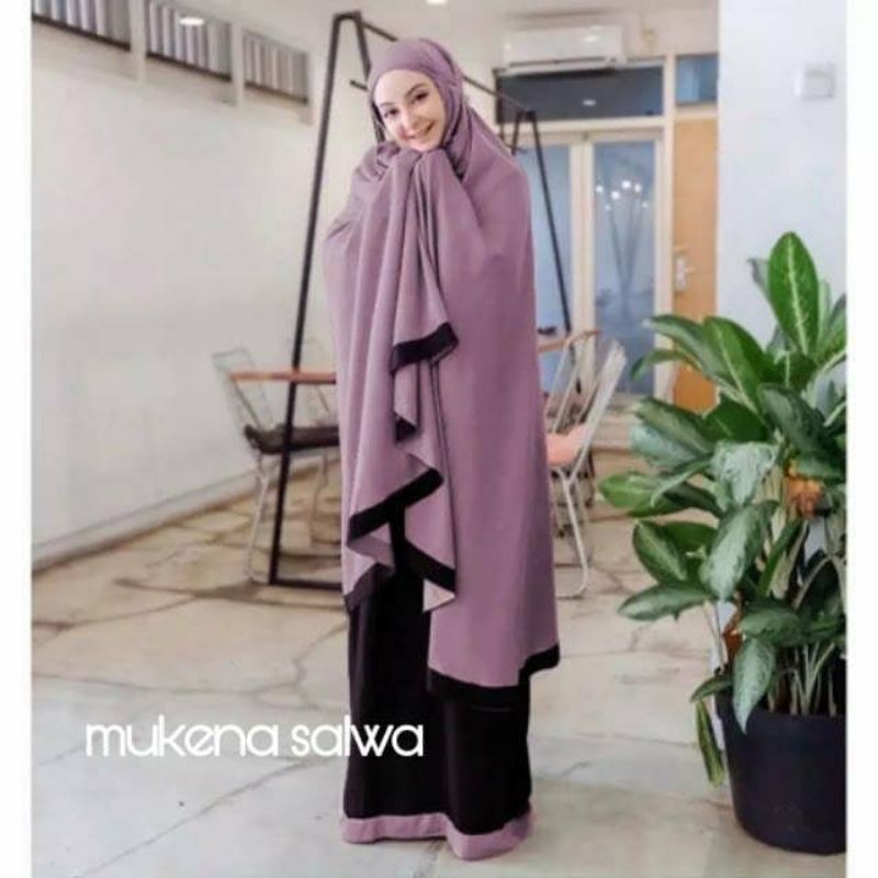 MUKENA BALI DEWASA JUMBO KATUN RAYON POLOS MOTIF ADEM_SALWA ZAHRA LAMIA SULTAN RENDA