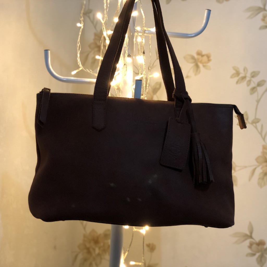 Preloved Original Melrose Leather by Melanie/Stella Tote Bag/Tas Kantor/Tas Branded/Tas Wanita Murah