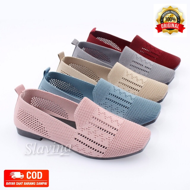 Sepatu Slavina Glassy Flat TF12