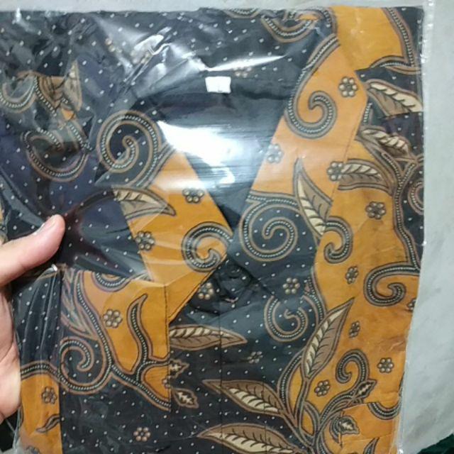 Aswomulyo Kuning Kemeja Batik Pria Full Furing Bahan Katun Halus Primisima