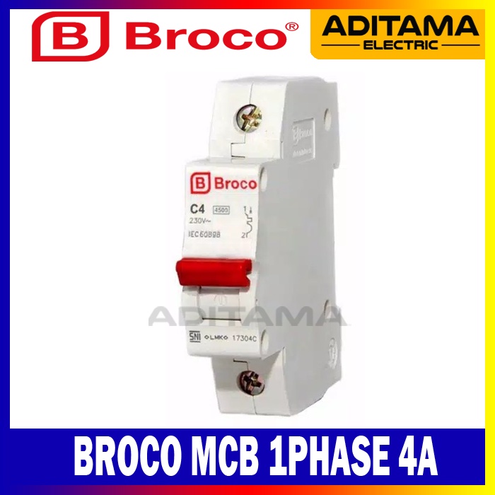 MCB BROCO 4A-1PHASE/ BROCO MCB 4A-1P