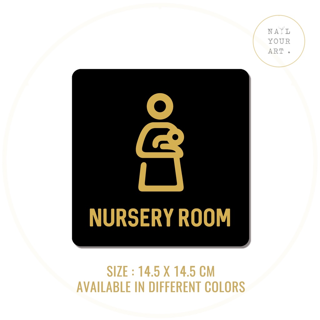 

Sign Akrilik Double Tape - NURSERY ROOM 14.5 X 14.5CM