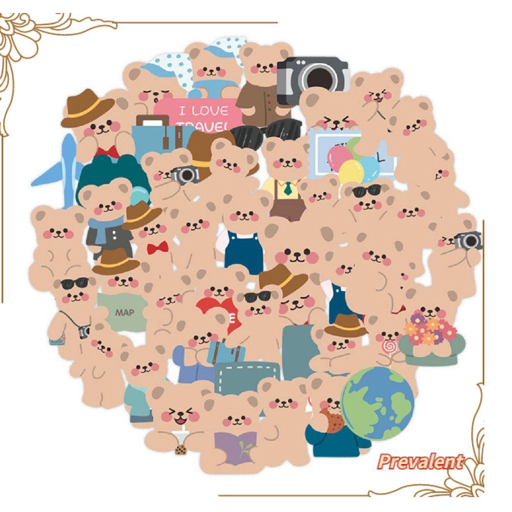 50pcs Stiker Kawaii Untuk Dekorasi Scrapbook / Album Foto