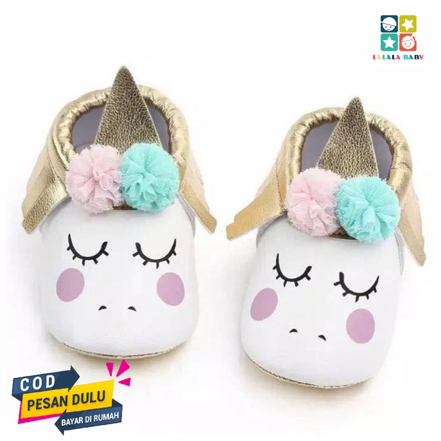Lalala Baby Unicorn Prewalker Baby Shoes Sepatu Bayi Unicorn / Sepatu anak bayi perempuan / sepatu a