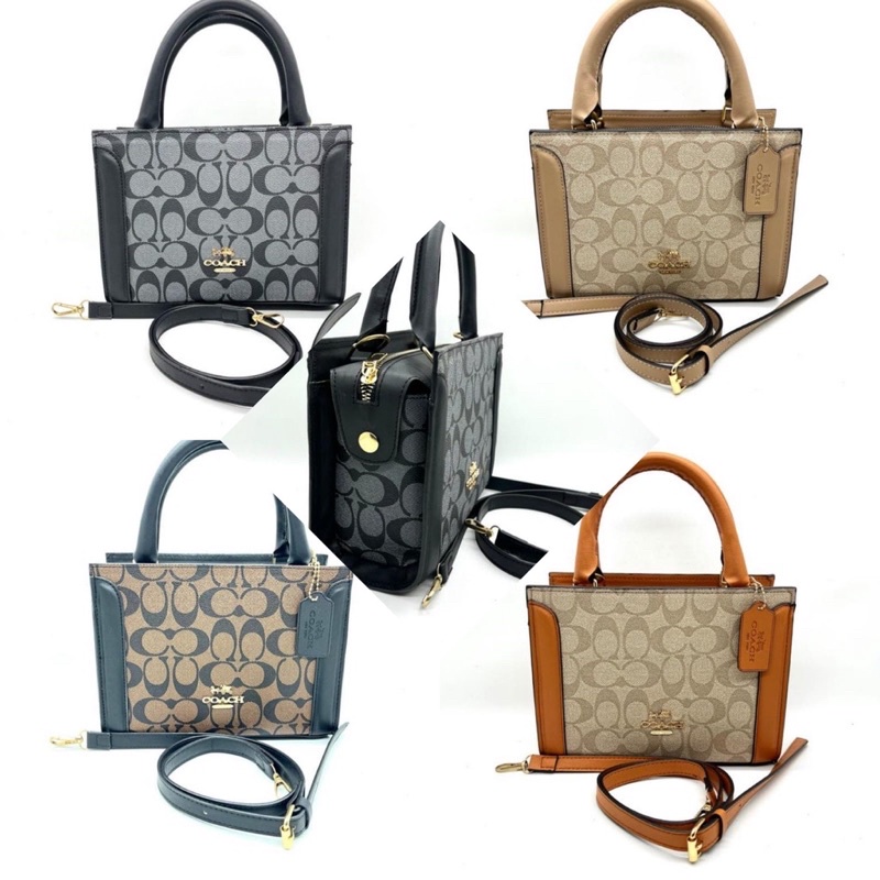 TAS COACH Top Handle Signature Micro Zoe #02