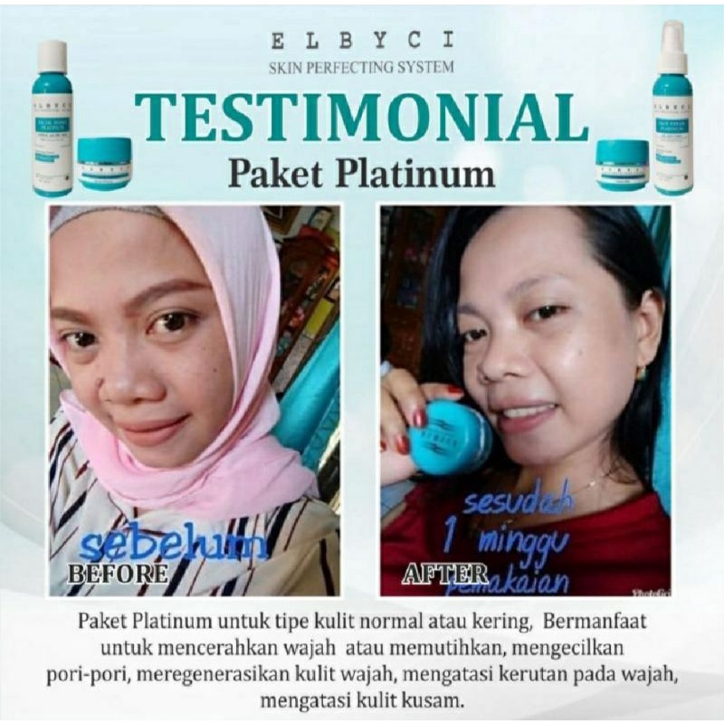 elbyci skincare paket platinum