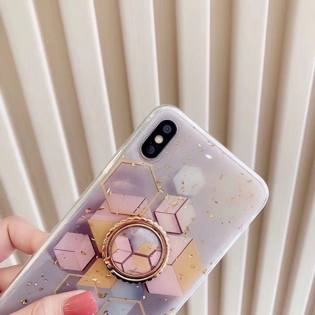 Confetti Hexagon Case iPhone 11 11pro X XR XSMAX A7/2018 A9 A7 2018 S9 S10 Note 10 plus