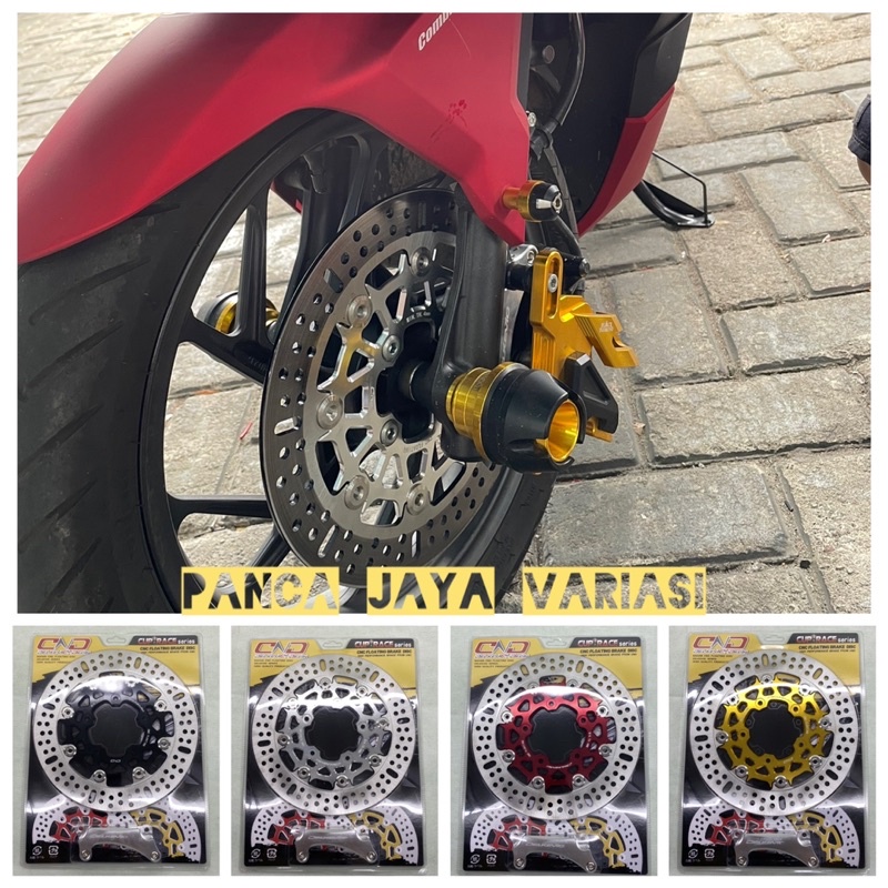 Piringan Cakram Delkevic 260mm Beat/Fi/Scoopy/Vario 125/Vario 150/Vario 160/Vario 150 New 2018-2022/Beat Street/Genio/Beat Karbu/Scoopy New/Beat Deluxe/Beat New 2020-2022/Beat Pop/Genio/Mio/Xeon/Mio Soul/Jupiter Mx Bahan Cnc Floating