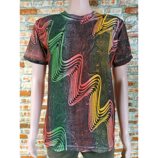 BSWART Kaos Batik HRB026 Kenongo kaos Pendek barong Pekalongan M L XL Batik Pria MURAH Modern Grosir
