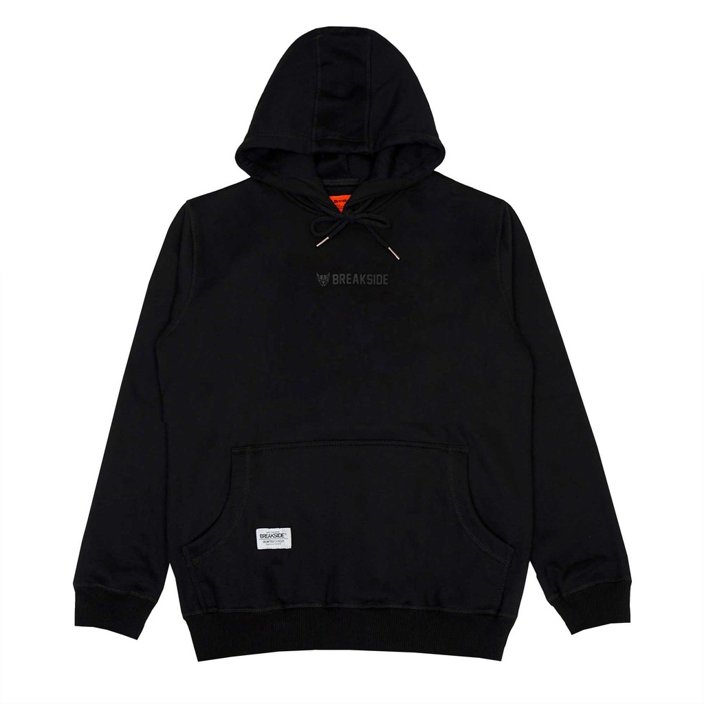 Breakside Hoodie Dark Wolf - Black Sweater Pria