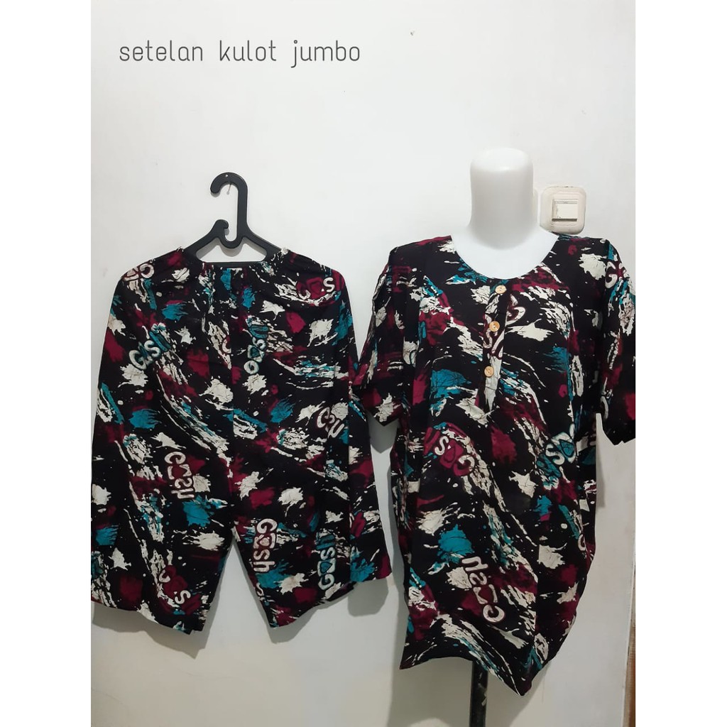 Daster Setelan Kulot Jumbo Marisa SMT Asli