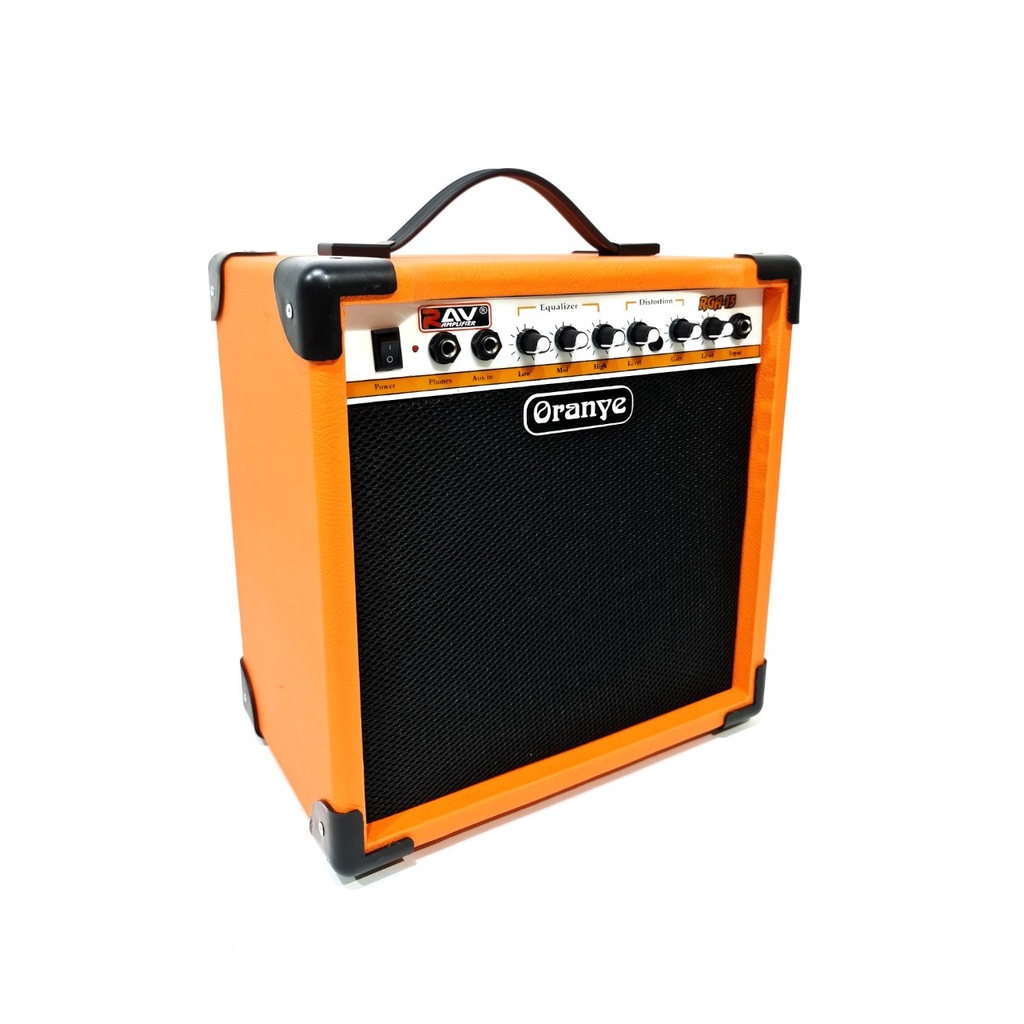 Ampli Gitar dan Bass Merk Oranye Ukuran 8 Inch ada Distorsi Jakarta Murah Amply Amplifier Orange