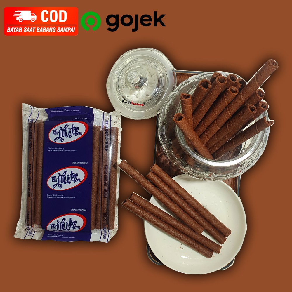 

SNACK SERBA 3 RIBU / SNACK MURAH / Snack Njritz / Wafer Roll Panjang Coklat - ASLI CENTRAL SNACK