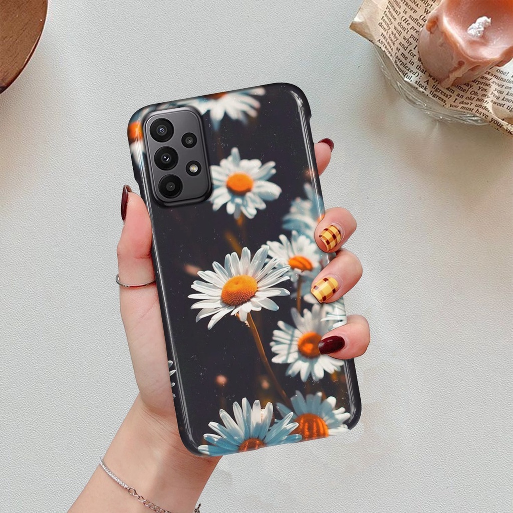 case hp SAMSUNG A23 Fashion Case Flower case cantik ready for all type silicon case softcase