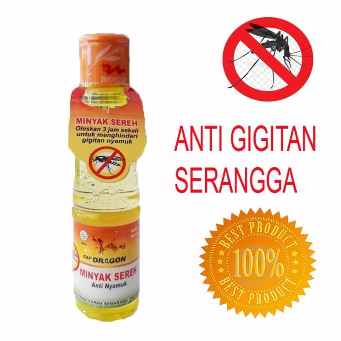 MINYAK SEREH ANTI NYAMUK CAP DRAGON / ANTI NYAMUK PEGAL OTOT GIGITAN NYAMUK