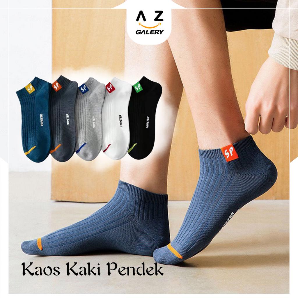 Azgalery KK17 Kaos Kaki Sekolah Pendek Bahan Nyaman Lembut Import Grosir Murah Kaos Kaki Remaja Anak Cotton socks