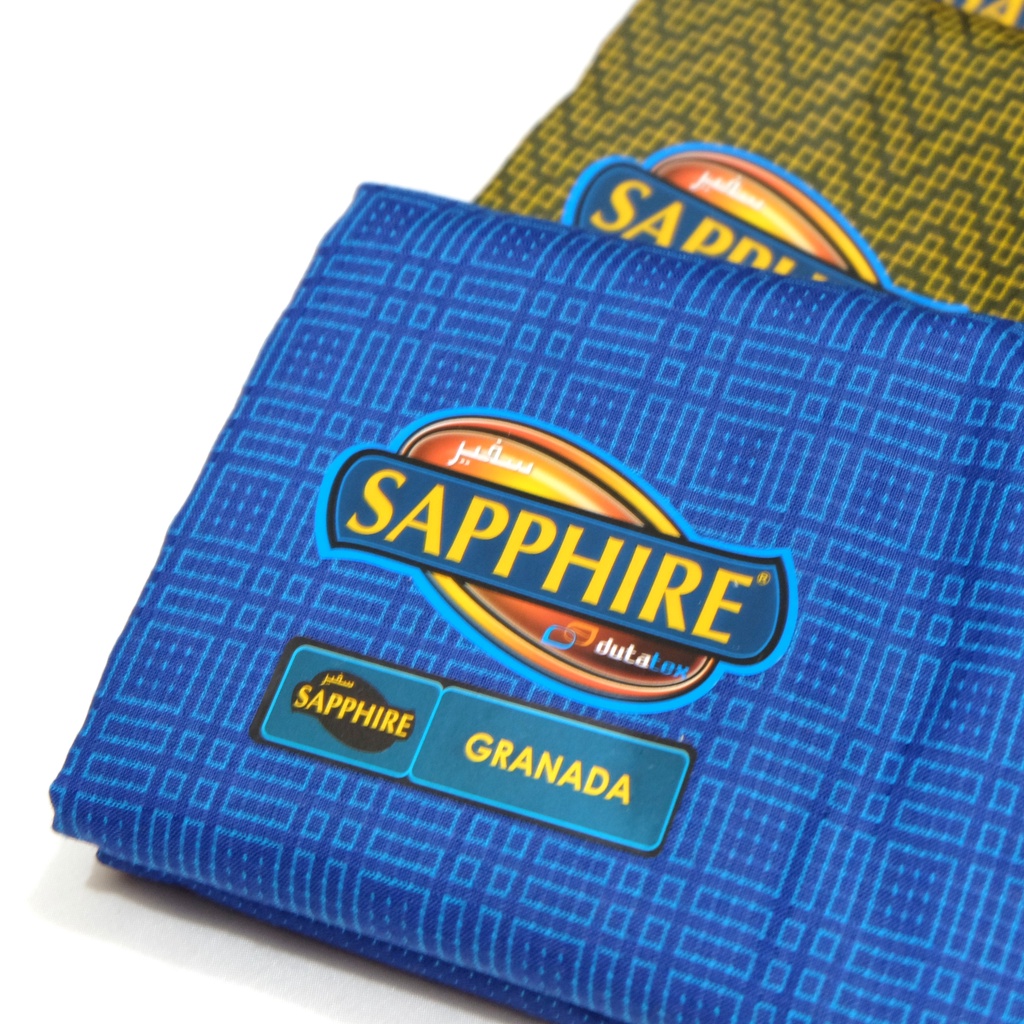 Sarung Sapphire Tenun Motif Granada - Sarung Pria Uk Dewasa