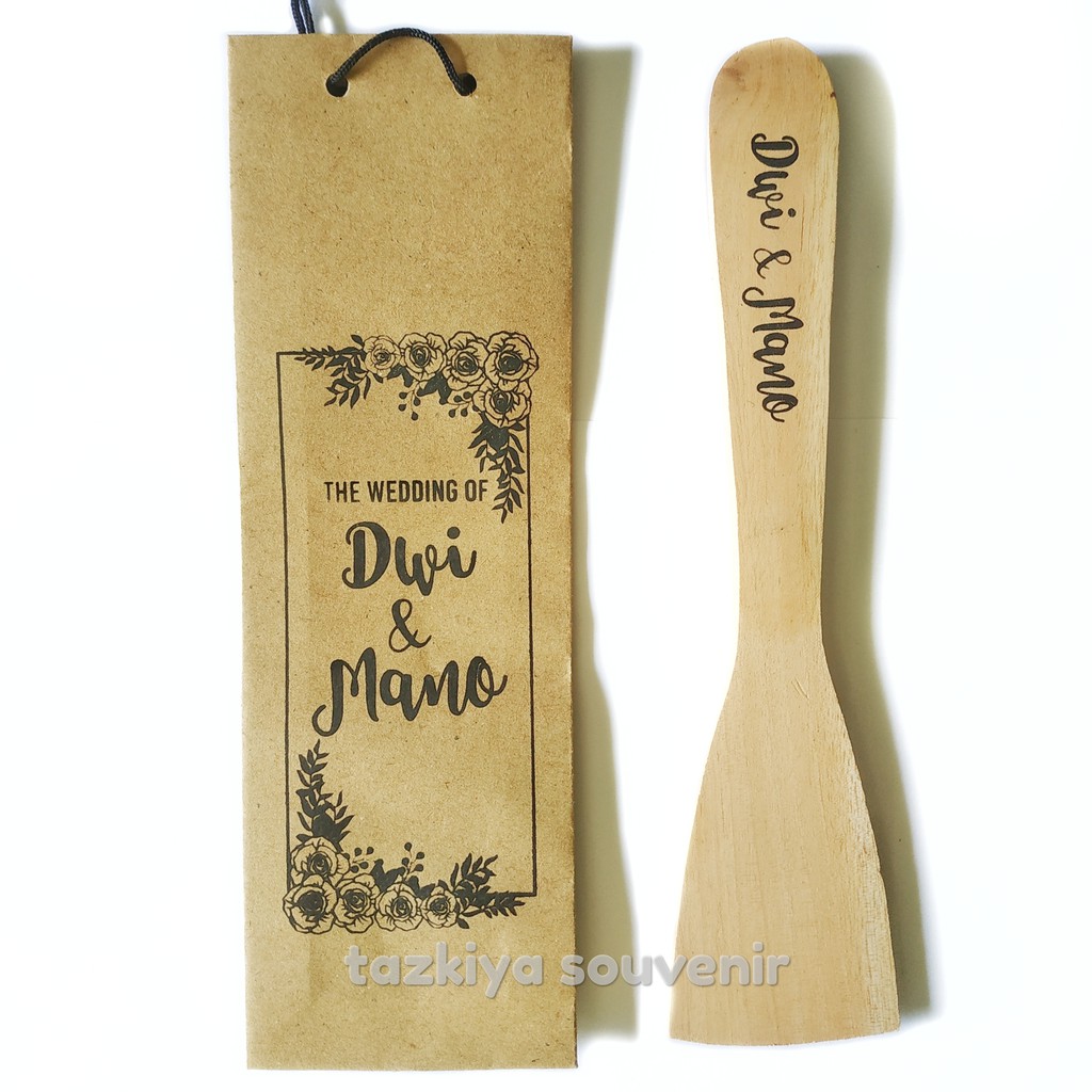 

Souvenir Pernikahan Spatula Set Paperbag Custom Unik Lucu