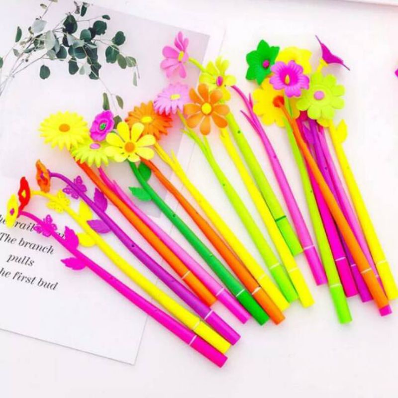 

1 pcs pulpen gel karakter bunga